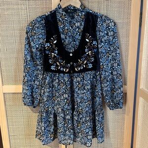BCX Girl 10 Floral Dress with Vest